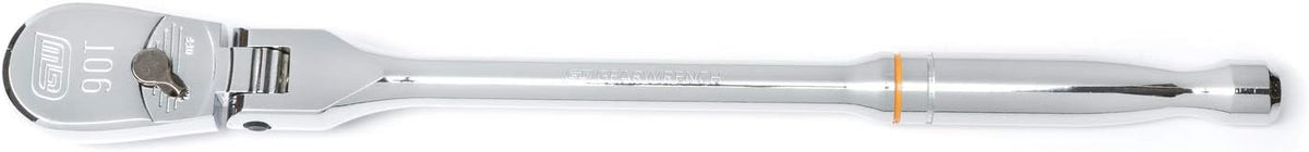 GEARWRENCH 4 Piece 1/4', 3/8' & 1/2' Drive 90 Tooth Full Polish Flex-Head RATCHET Set - 81230T, Multicolored