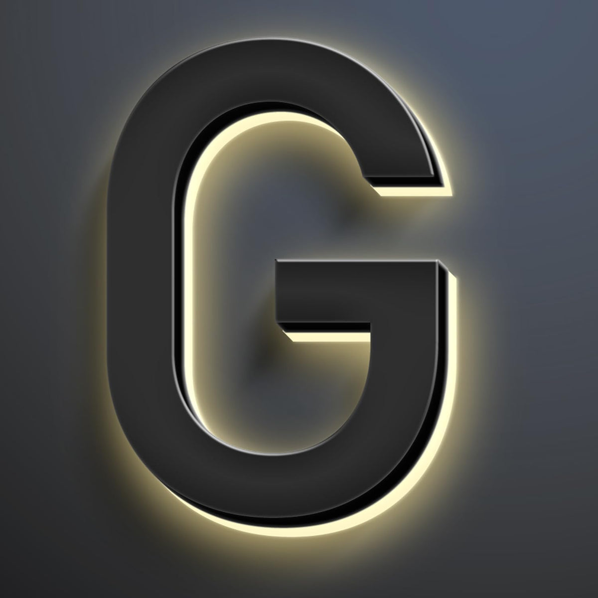 18 Inch Backlit LED Illuminated Home Address Numbers Modern Lighted Up House Numbers Stainless Steel Hand-Polished Waterproof For House Address Signs,G