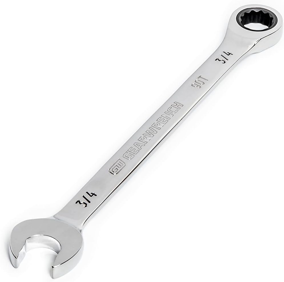 GEARWRENCH 3/4' 4 Degree Swing Arch 12 Point Ratcheting Combination Wrench - 86949 (Pack of 5)