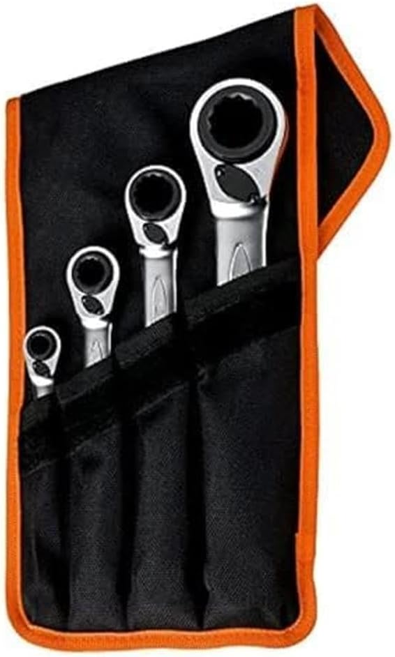 Bahco S4RM4T Reversible Ratchet Spanners Set