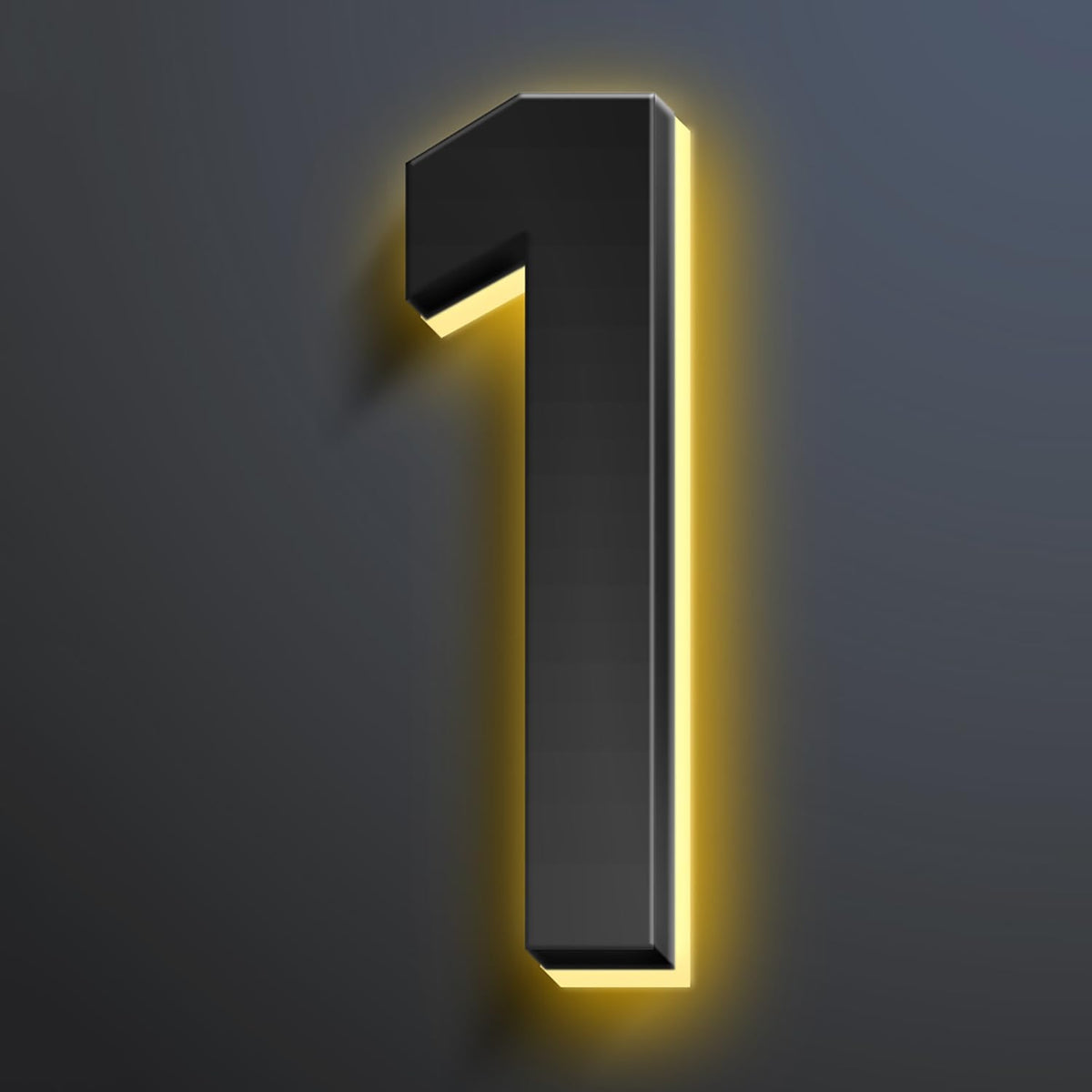 Illuminated House Address Numbers Signs, Up-Scale Modern Look, Backlit LED Illuminated Home Address Number, Stainless Steel Lighted House Numbers For Outside,20 Inch/500mm,1