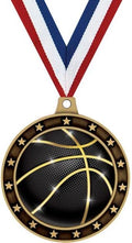 Crown Awards 2.75' Universe Star Basketball Shadow Medal Award, Gold Trophy Medal Prime