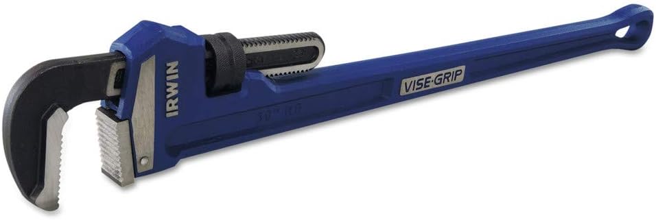 Irwin Tools IRWIN VISE-GRIP Pipe Wrench, Cast Iron, SAE, 5-Inch Jaw, 36-Inch Length (274107), Blue
