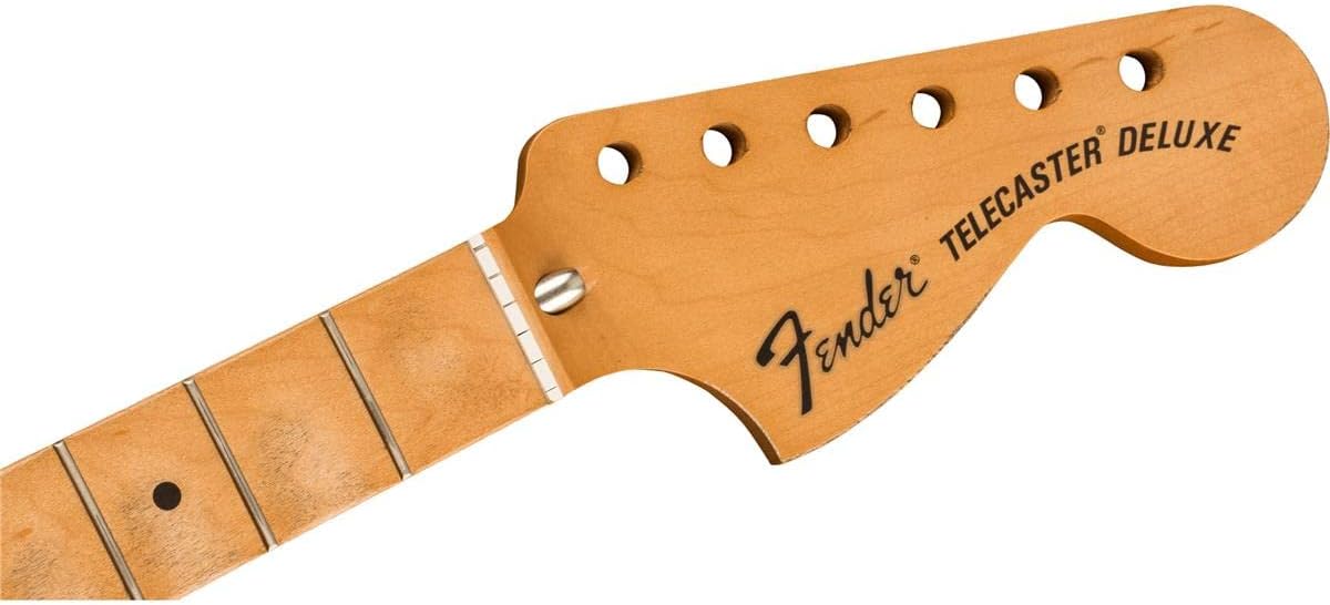 Fender Road Worn 70s Deluxe Telecaster Neck, Medium C, 21 Medium Jumbo Frets, Maple Fingerboard
