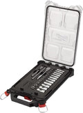 Milwaukee Ratchet and Socket Wrench Insert Set 1/4 Inch Metric 28-Piece in Packout Compact Organiser Slim