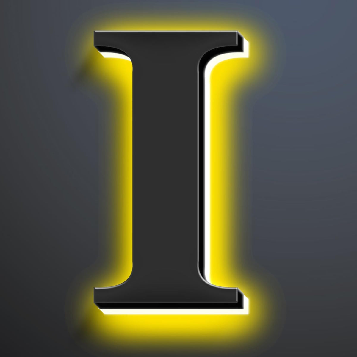 Backlit LED Illuminated House Numbers For Outside 16 Inch, Stainless Steel, Illuminated Home Address Numbers, Modern Lighted Address Signs For House, Black Finishes,I