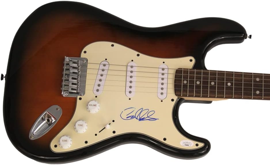 GARY CLARK JR SIGNED AUTOGRAPH FULL SIZE FENDER STRATOCASTER ELECTRIC GUITAR B W/JAMES SPENCE JSA AUTHENTICATION - WORRY NO MORE, 110, BLAK AND BLU, THE STORY OF SONNY BOY SLIM, THIS LAND, VERY RARE