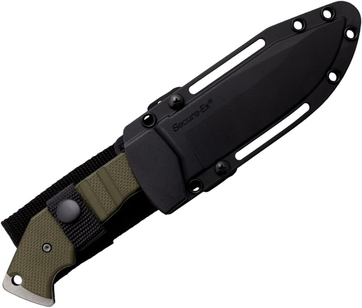 Cold Steel AK-47 Field 5.5' CPM 3V Razor-Sharp Clip Point Blade 4.875' G-10 Handle Tactical Fixed Blade Knife w/Secure-Ex Sheath