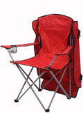 ESHINEDE Portable Folding Beach Chair with Canopy Umbrella Fishing Chair for Outdoor RestingLarge 3-Pack(Red)