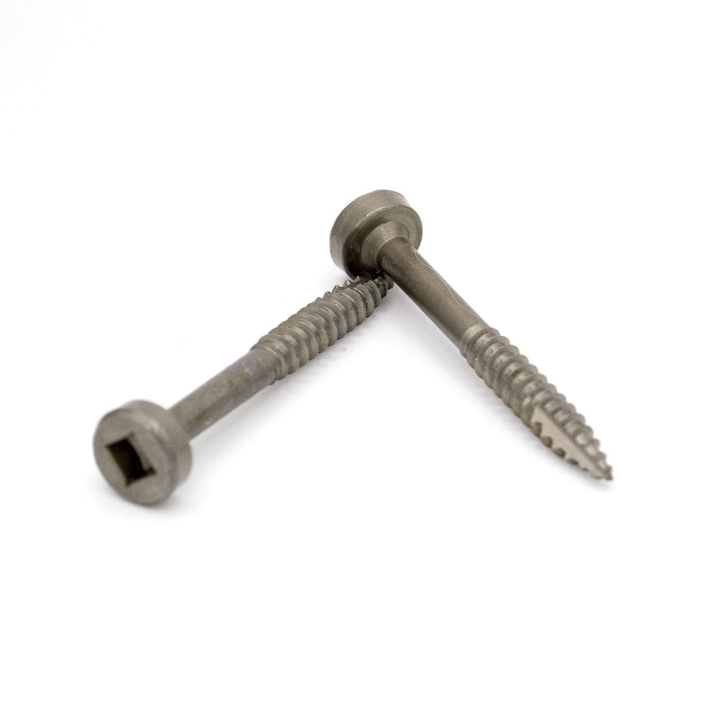 Yellowbird #6 x 1-1/4 Pan Head - Square Plain Lube - Fine Thread - Type 17 Pocket Screw - Bit Included - 4000 Ct.