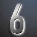 Backlit Illuminated LED Address Numbers, House Number Signs Lighted Plaque, Stainless Steel Lighted House Number For Outdoor.,20,6