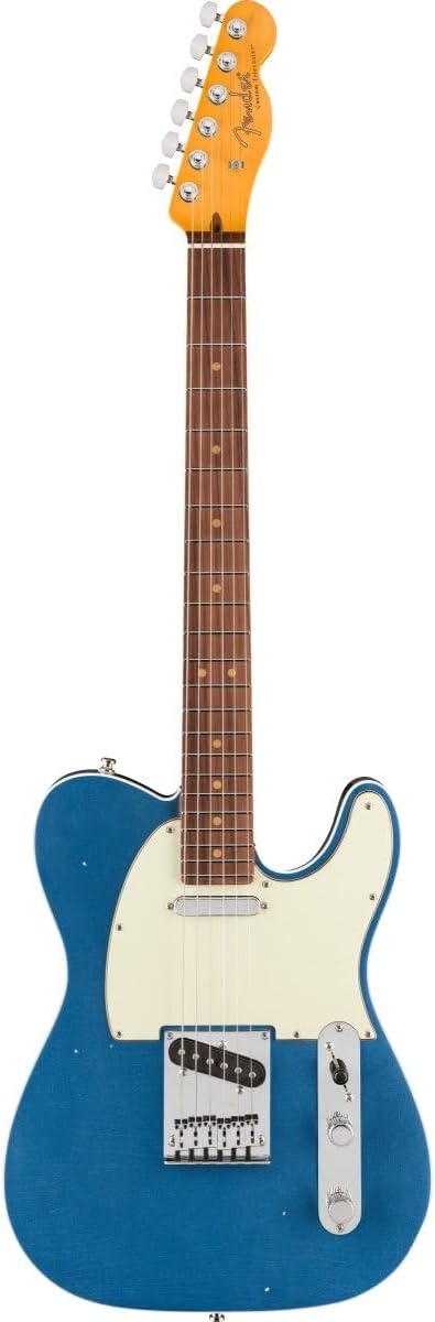 Fender American Ultra Luxe Vintage '60s Telecaster Custom Electric Guitar - Lake Placid Blue, Heirloom Lacquer