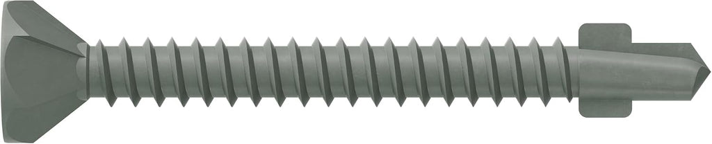 Simpson Strong-Tie CBSDQ158S Sheathing-to-CFS Screw (Collated) - #8 x 1-5/8 in., #2 Square Undersized Drive, Ribbed Flat Head, Quik Guard Coating (1500-Qty)