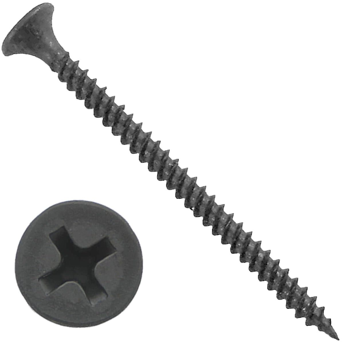 #8 x 2-1/2'' FINE Thread Drywall, Gypsum Board, Sheet Rock, Plasterboard Screws. Use for All Purpose Wood Screws - 5 POUNDS ~550 Screws