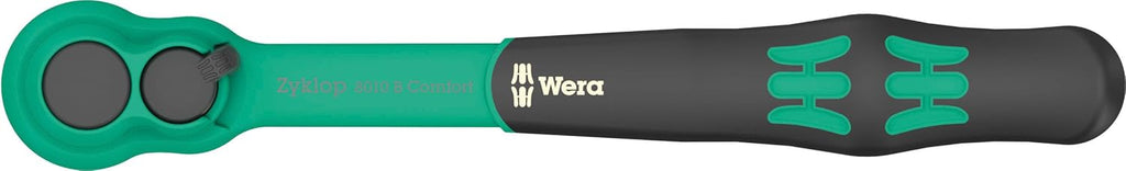 WERA - 05005531001-8100 SB 13 Zyklop Comfort Ratchet Set, reversing Lever, 3/8' Drive, Imperial, 11 Pieces