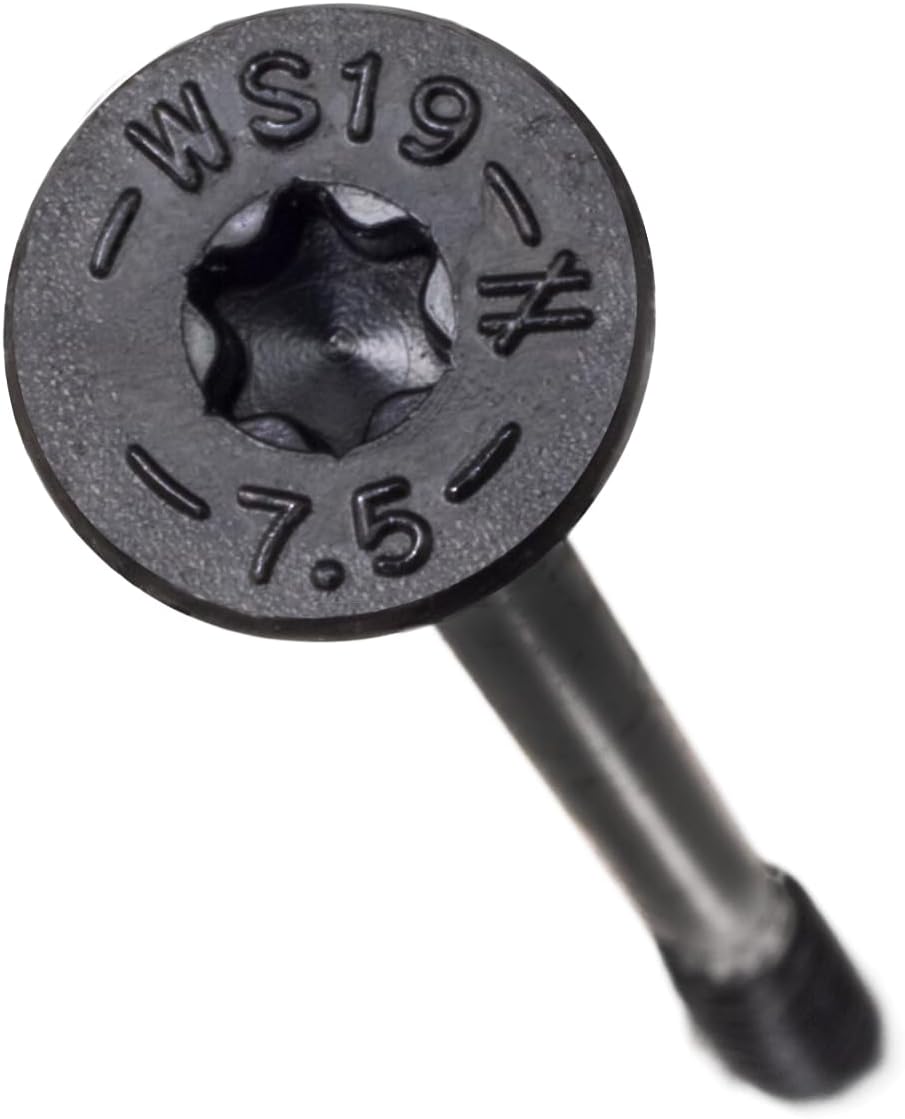 Simpson Strong-Tie SDWS19712 Strong-Drive SDWS Timber Screws (Interior Grade), 0.195 Inch x 7-1/2 Inch, E-Coating, Low Profile Head, Sawtooth Point, Black (Pack of 250)