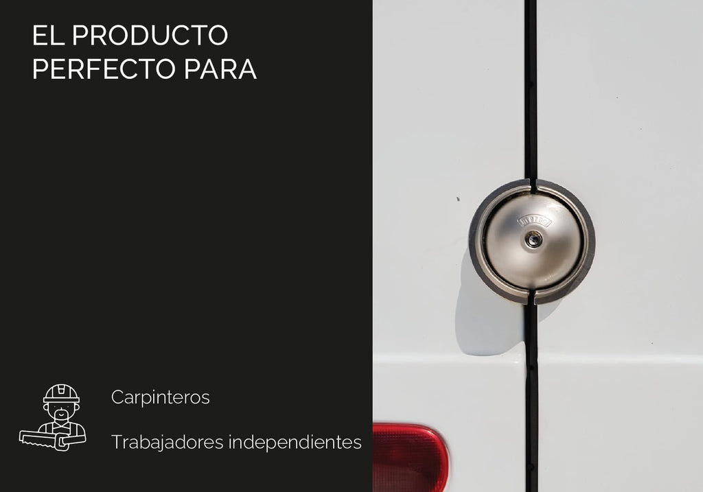 UFO Van Lock Single Door Set with Hasp and Heavy Duty Padlock