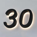 LED House Numbers For House Street Backlit, 18' Personalised Illuminated Modern House Numbers Address Sign Lighted Address Plaque,D