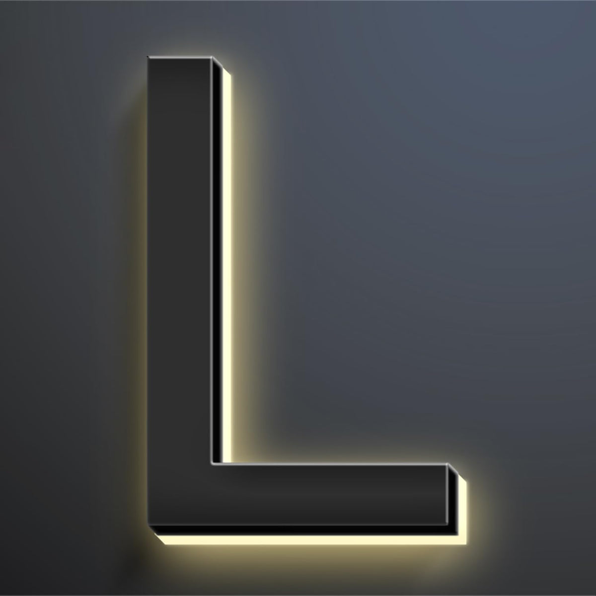 18 Inch Backlit LED Illuminated Home Address Numbers Modern Lighted Up House Numbers Stainless Steel Hand-Polished Waterproof For House Address Signs,L