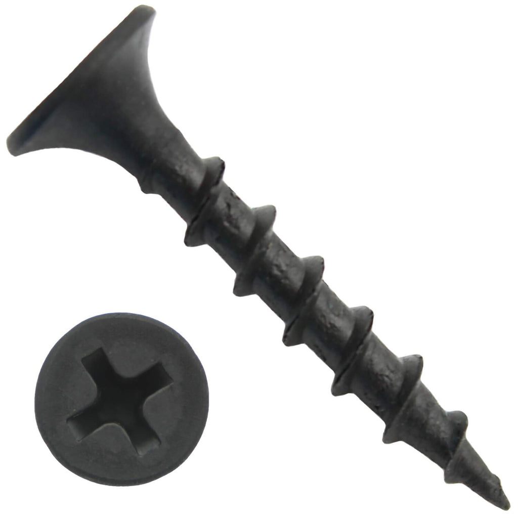 #6 x 1 COARSE Thread Gray Phosphate Drywall Screws, Drywall, Gypsum Board, Sheet Rock, Plasterboard Screws. CASE Qty 9 Boxes - 14,517 Screws