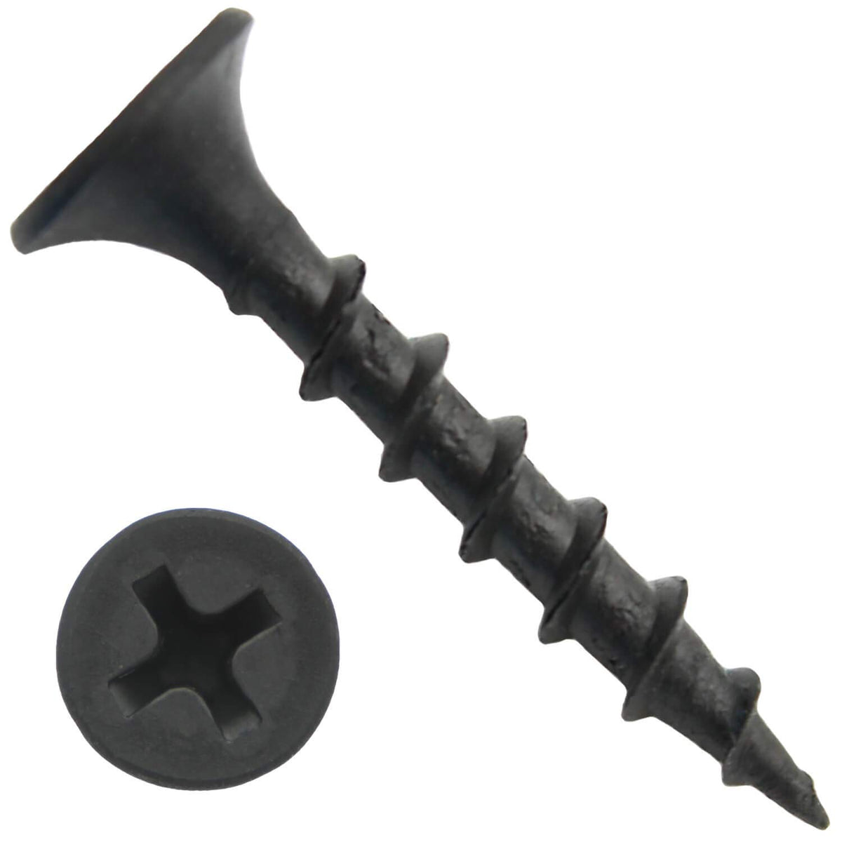 #6 x 1 COARSE Thread Gray Phosphate Drywall Screws, Drywall, Gypsum Board, Sheet Rock, Plasterboard Screws. CASE Qty 9 Boxes - 14,517 Screws