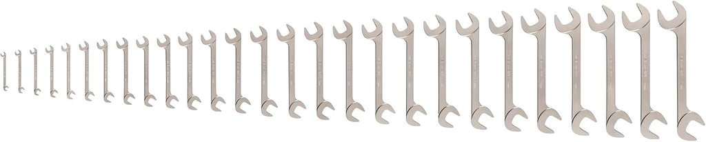 TEKTON Angle Head Open End Wrench Set, 27-Piece (6-32 mm) | WAE92003 | Made in USA