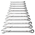 GEARWRENCH Universal Spline XL Ratcheting Combination SAE Wrench Set - 86450