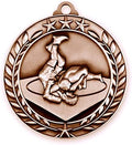 Express Medals Various Styles 1 to 50 Pack of Bronze Wrestling Medals Trophy Award with Neck Ribbon Medal Trophies Gift Prize