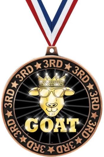 2.75' 3rd Place G.O.A.T. Shadow Medal Award, Bronze Trophy Medal