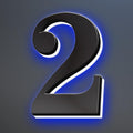 Illuminated LED House Numbers, Stainless Steel, Backlit LED Illuminated Home Address Number, Up-Scale Modern Look, Lighted House Numbers, Modern Address Numbers,18 Inch/450mm,2