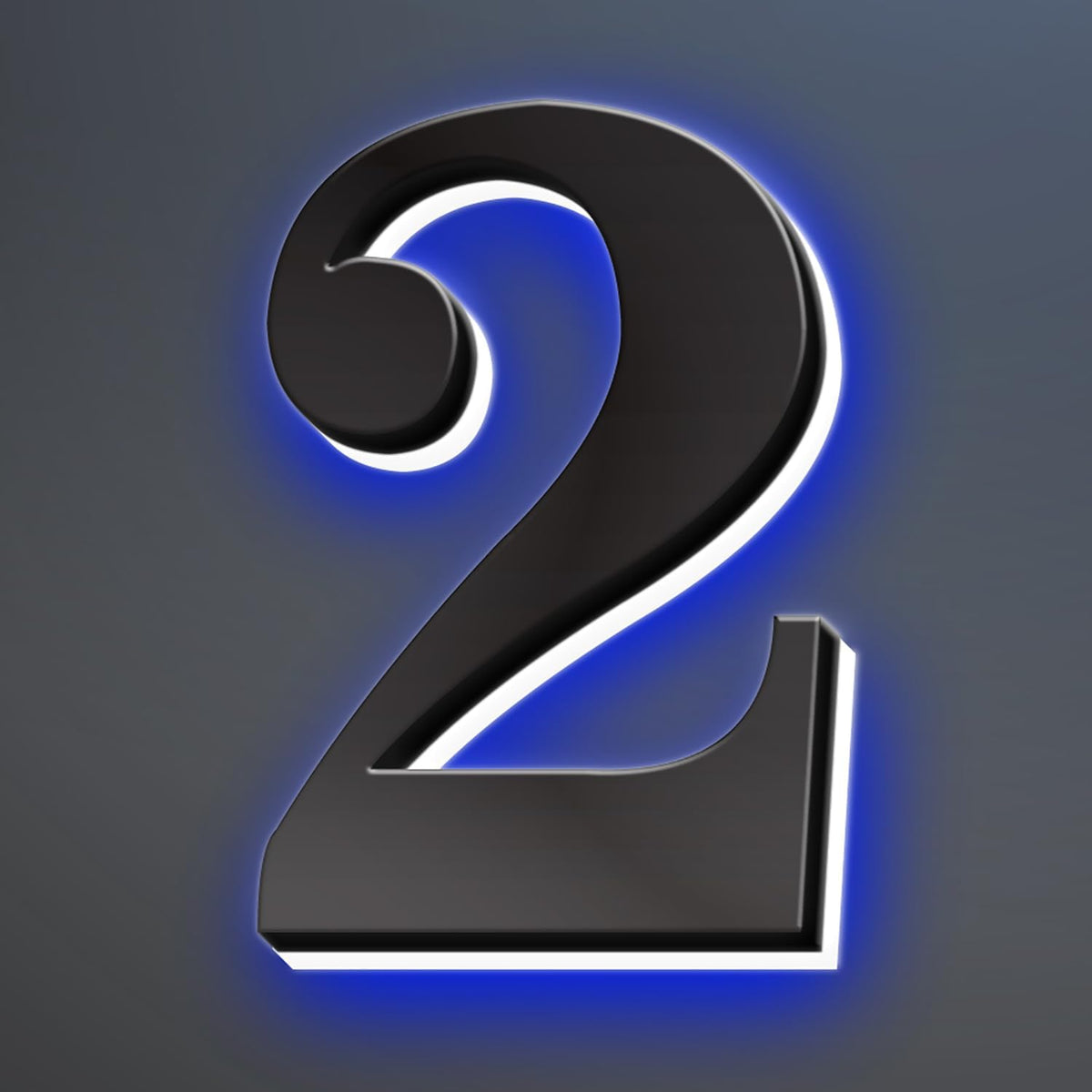 Illuminated LED House Numbers, Stainless Steel, Backlit LED Illuminated Home Address Number, Up-Scale Modern Look, Lighted House Numbers, Modern Address Numbers,18 Inch/450mm,2