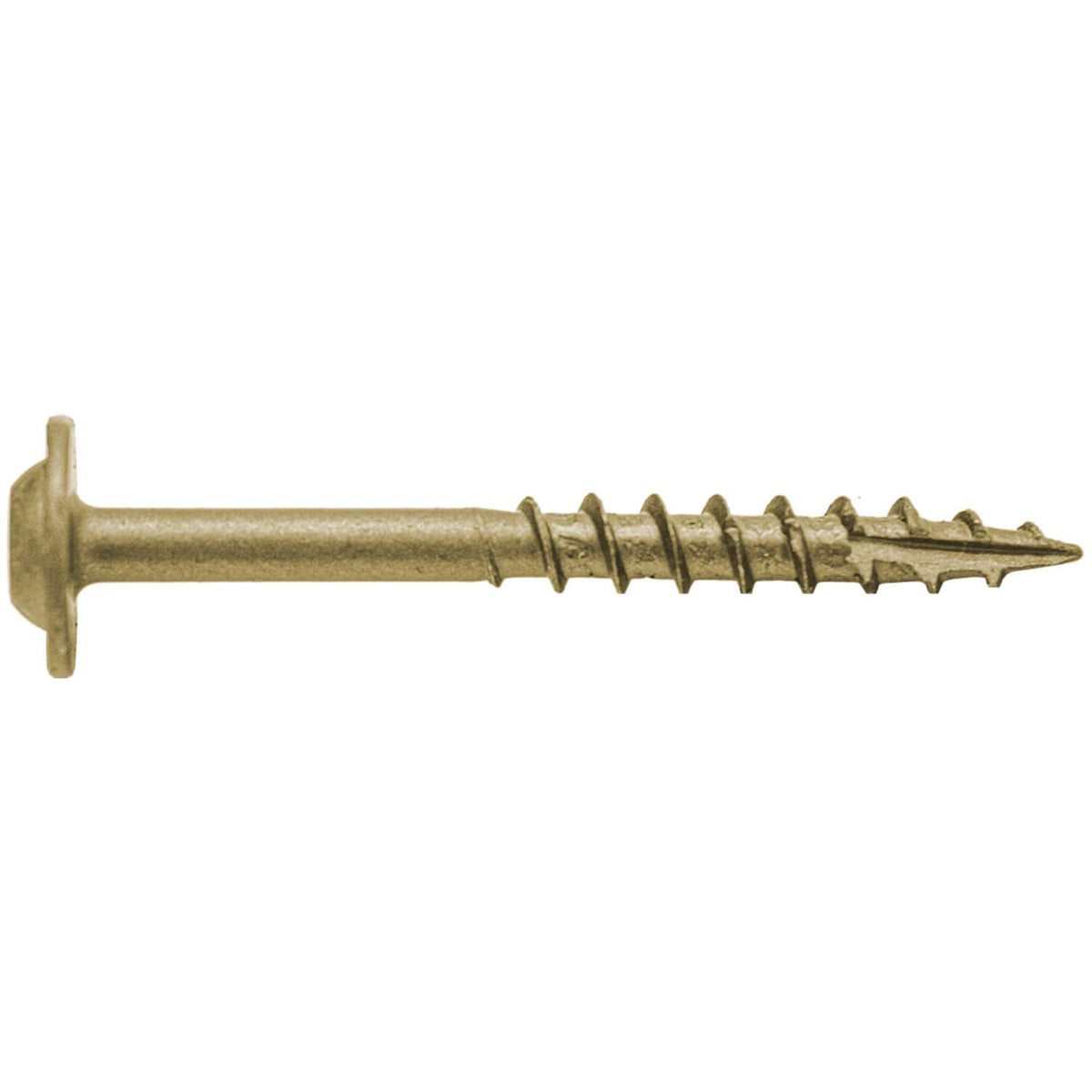 8 x 1-5/8' Bronze Star Multipurpose Exterior Coated - Torx/Star Drive - Modified Truss Head Cabinet Wood Screws - CASE Qty 42 Boxes 6,720 Screws