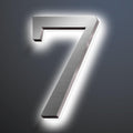 Backlit LED Illuminated House Address Numbers 20', Lighted House Numbers For A Safe And Modern, Large Modern Illuminated Address Numbers For Outside Street Yard,7