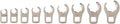 TEKTON 3/8 Inch Drive 6-Point Flare Nut Crowfoot Wrench Set, 9-Piece (5/16-3/4 in.) | WCF90120 | Made in USA