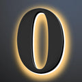 Backlit Illuminated LED Home Address Numbers 18 Inch, Modern Lighted Up Address Signs Make A Statement, Large Stainlesss Steels House Numbers With LED Lights,0