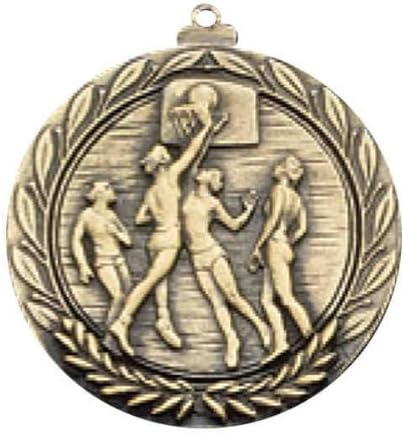 ABSKF BASKETBALL FEMALE MEDALLION with RIBBON - Pack of 10