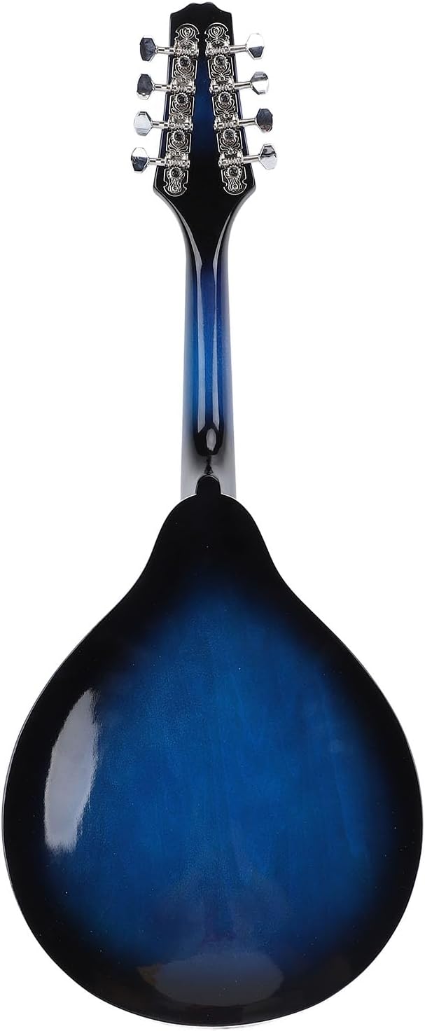 A Style Mandolin, 8 String Acoustic Mandolin Instrument with Tuner, Rosewood Mandolin Musical Instrument for Professionals, Beginners, Adults, Teens, Youth, Kids, Band Performance