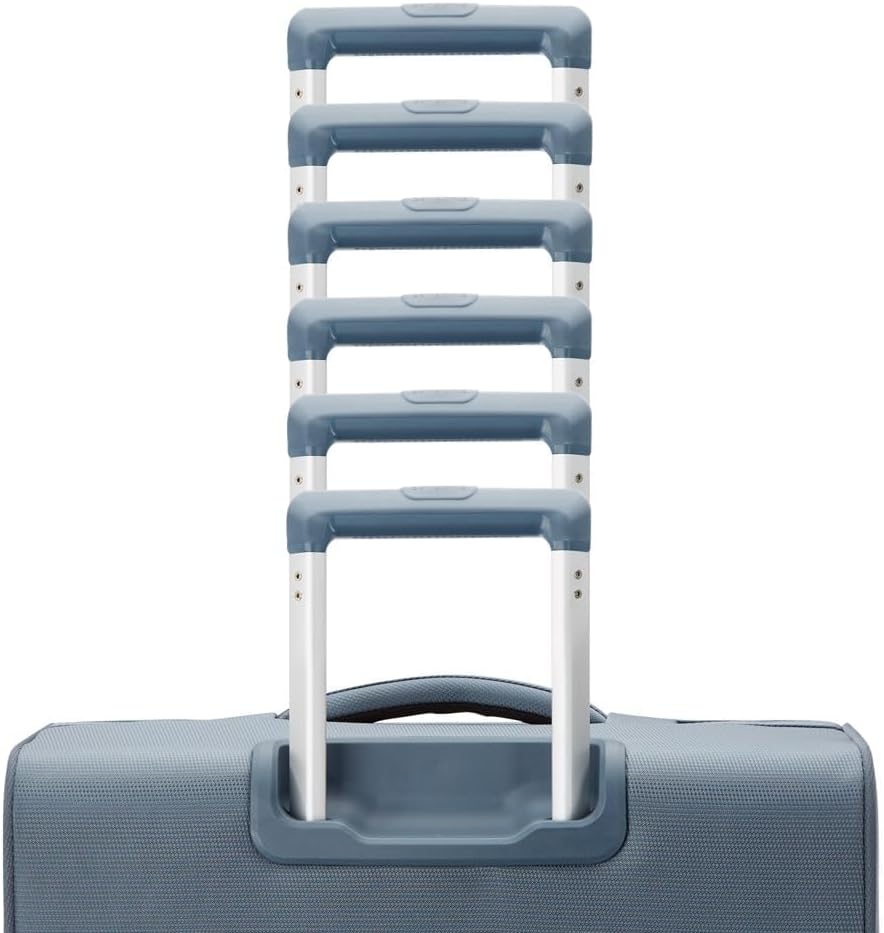 Samsonite UpLIFT Lightweight Large Checked Softside 3-Piece Luggage Set with Spinner Wheels - Expandable - Airline-Approved, Polyester Soft Suitcase for Ultra Light Travel - Elemental Blue