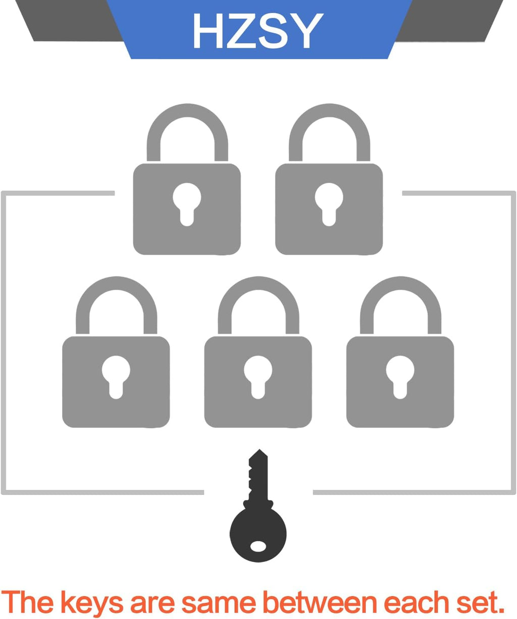 Padlocks Keyed Alike, Pack of 100, Laminated Steel Keyed Lock (1-9/16', 40mm), Padlocks with Same Key, Long Shackle, for Toolbox, Locker & StorageUnit or More