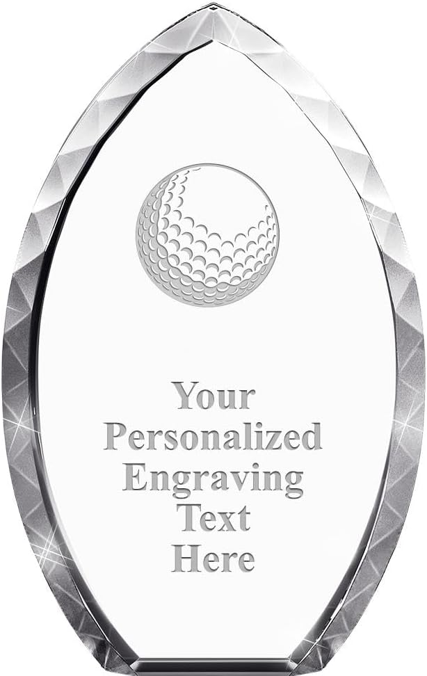 Crown Awards Custom Engraved Tear Drop Corporate Crystal Trophy Gift, 9' Tear Drop Personalized Award