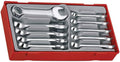 Teng Tools 10 Piece Metric Stubby Combination Wrench Set 10mm - 19mm - TT6010M, Silver