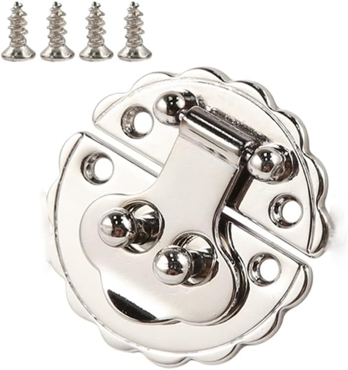 Metal Lace Hasp Latch Women Bag Jewelry Box Lock Cabinet Buckle Case Locks Handle(C)