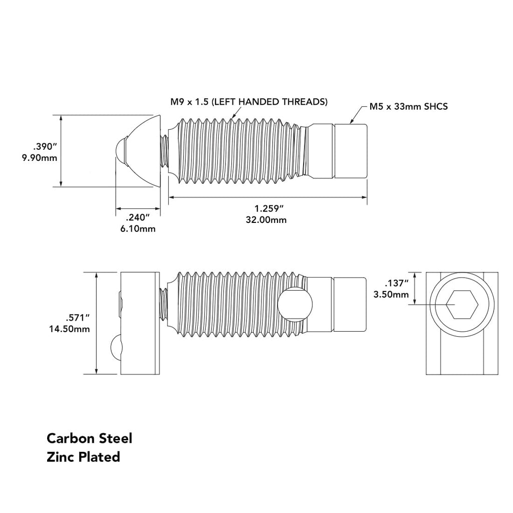 8020, 14200, 10 25 Series T-Matic Connector Internal Screw, Threaded Barrel, and T-Nut 80/20 Hardware HW (20)