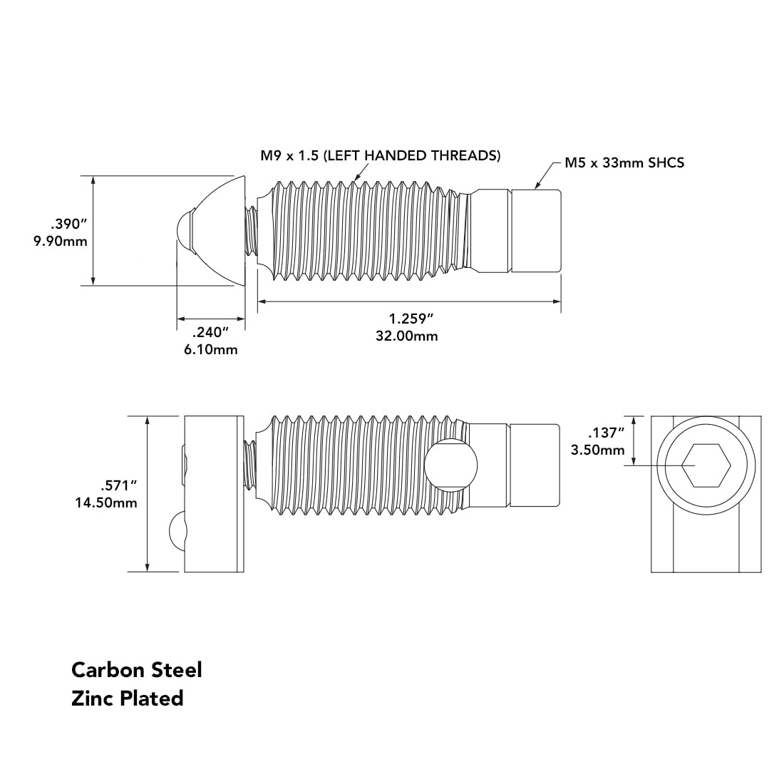 8020, 14200, 10 25 Series T-Matic Connector Internal Screw, Threaded Barrel, and T-Nut 80/20 Hardware HW (20)