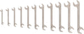 TEKTON Angle Head Open End Wrench Set, 11-Piece (3/8-1 in.) | WAE91002 | Made in USA