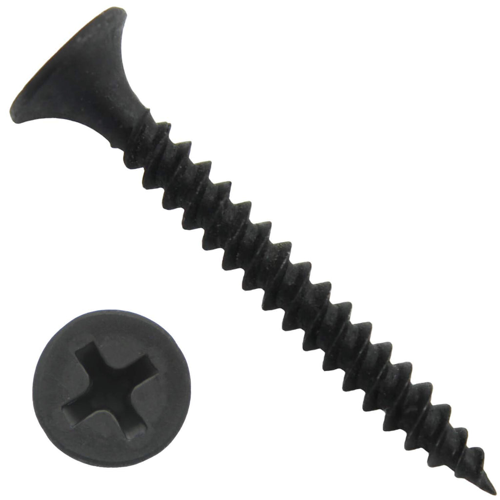 Gray Phosphate Drywall Screws: #6 x 1-1/4' FINE Thread Drywall, Gypsum Board, Sheetrock, Plasterboard Screws. Use for Low Cost, All Purpose Wood Screws (28 POUNDS 8000 Approx. Screw Count)