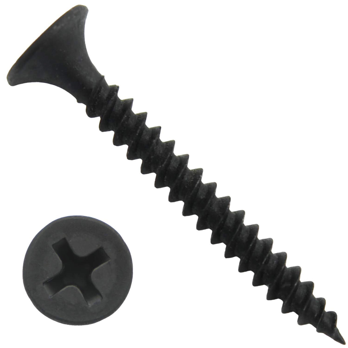 Gray Phosphate Drywall Screws: #6 x 1-1/4' FINE Thread Drywall, Gypsum Board, Sheetrock, Plasterboard Screws. Use for Low Cost, All Purpose Wood Screws (28 POUNDS 8000 Approx. Screw Count)