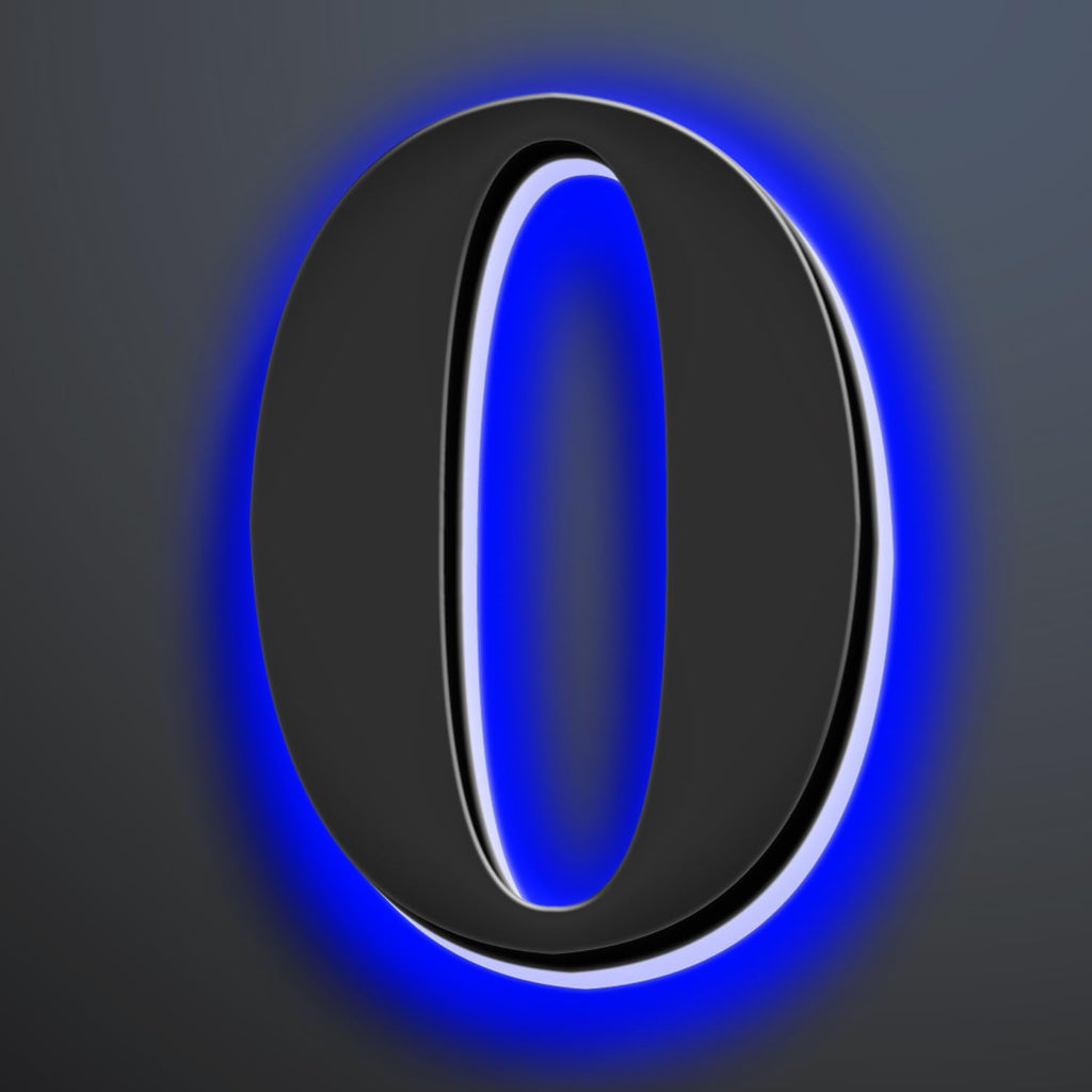 Illuminated House Numbers Increase Safety And Style 18 Inch, Backlit LED Address Number For Enhanced Visibility, Lighted Up Address Number, Modern Metal Signs,0