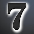 Backlit LED Illuminated House Numbers 20 Inch, Large Modern Lighted Home Address Numbers For Outside, Metal House Numbers With LED Lights, Illuminated Address Signs.