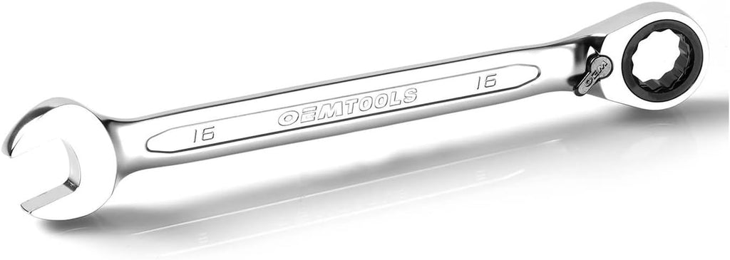 OEMTOOLS 23988 12PC Reversible Metric Ratcheting Wrench Set, Posi-Grip Ratchet Wrench Set, Metric Wrench Set 8-19 mm, Cr-V Ratchet Wrenches, EVA Storage Case Wrench Organizer
